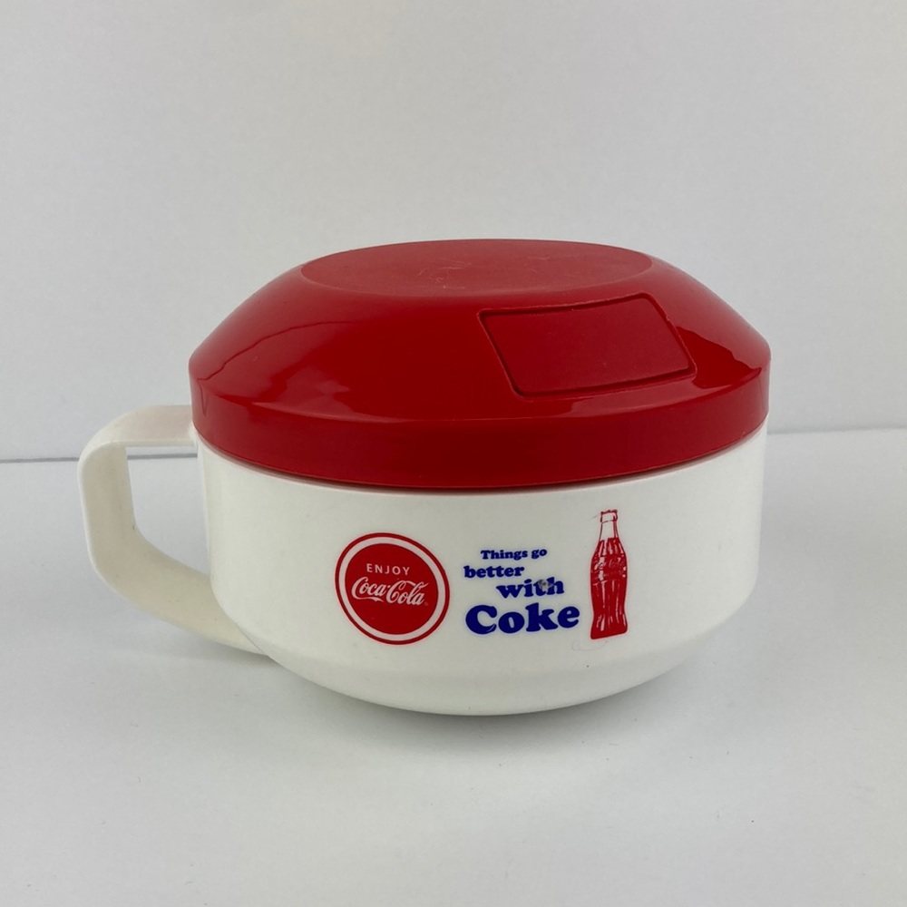Aladdin / Coca-Cola Insulated Soup Bowl with Lid and Spoon 12 oz.